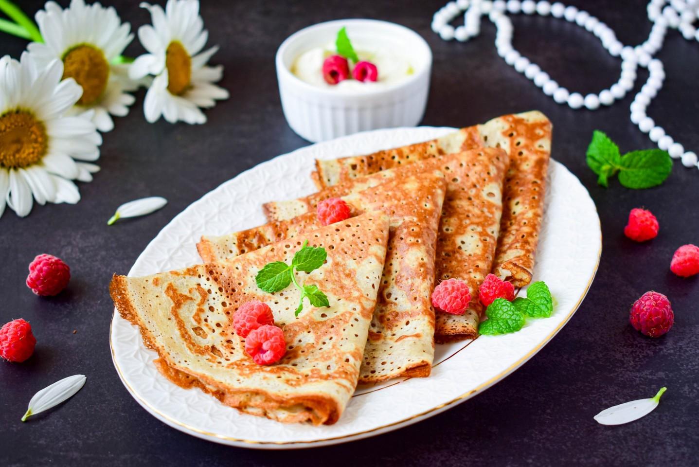 Блины на молоке