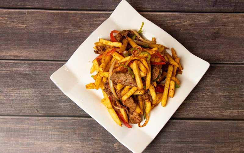 Фри с мясом