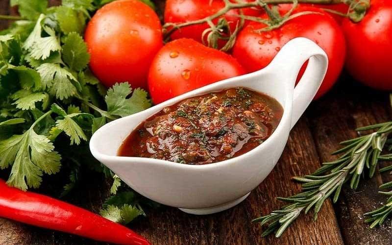 Кавказский соус из запеченных овощей
